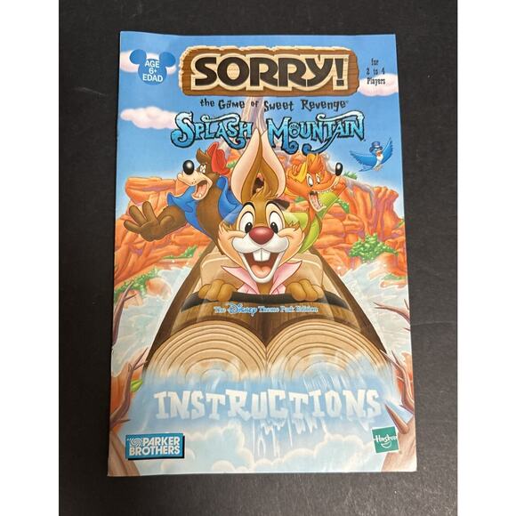 Disney Splash Mountain Board Game Complete in Metal Tin 99% Complete Parker Bros - Picture 4 of 11